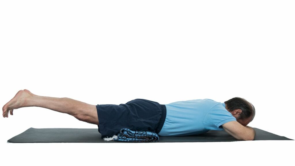 Gentle Poses like Locust Pose can help stabilize the SI Joint