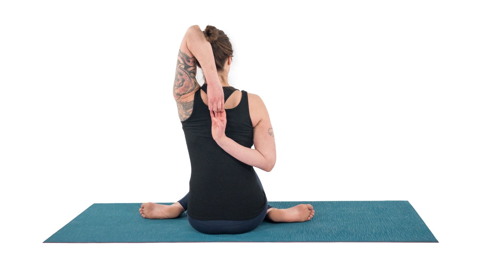 open your shoulders with Gomukhasana Arms without the use of the strap