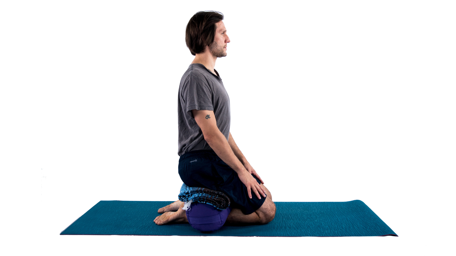 Hero's Pose or Virasana is a comfortable alternative seated yoga pose.