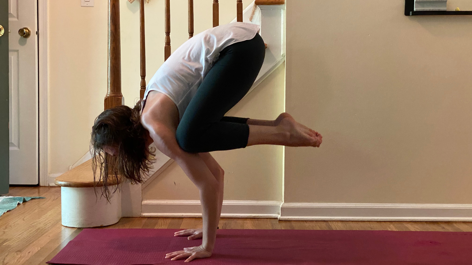 Crow Pose is also know as Bakasana is a challenging arm balance pose requiring agility and core strength.